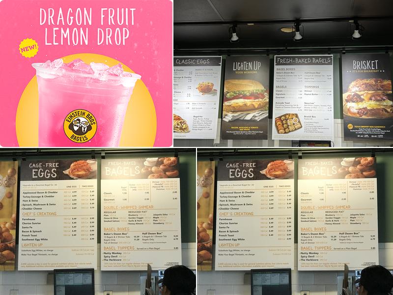 Einstein Bros. Bagels Menu