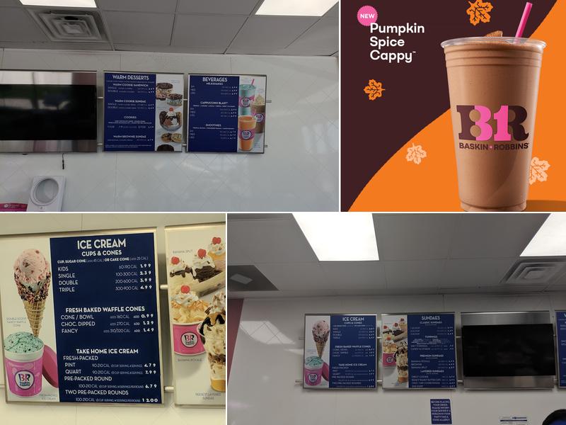 Baskin-Robbins Menu