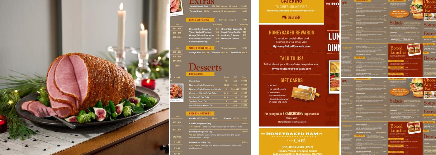 The Honey Baked Ham Company Menu