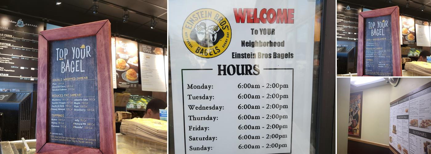 Einstein Bros. Bagels Menu