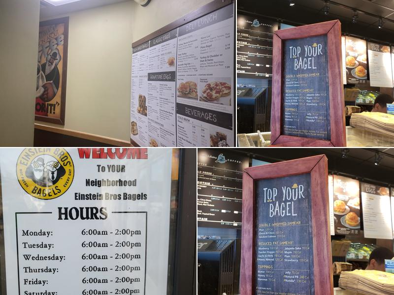 Einstein Bros. Bagels Menu