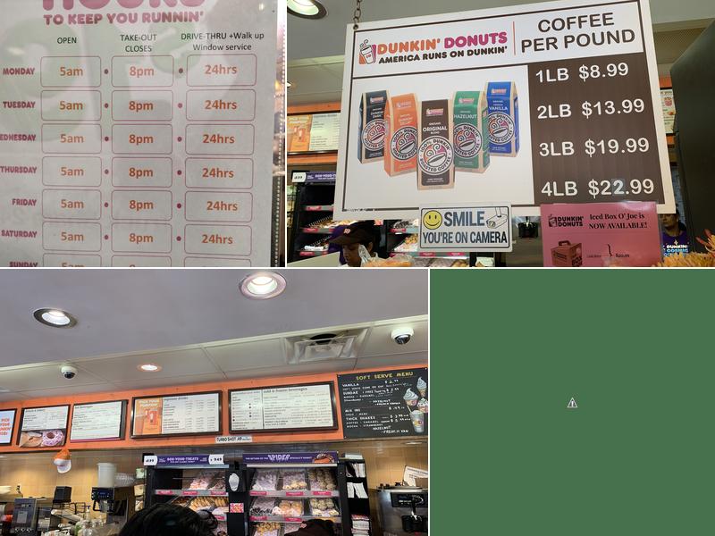 Dunkin' Menu