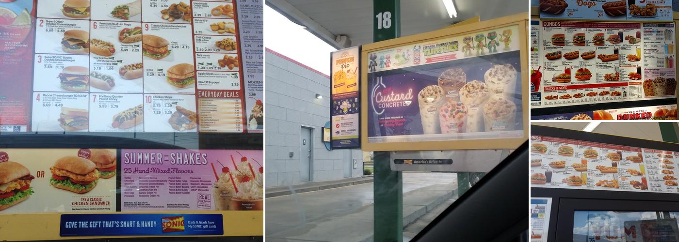 Sonic Drive-In Menu