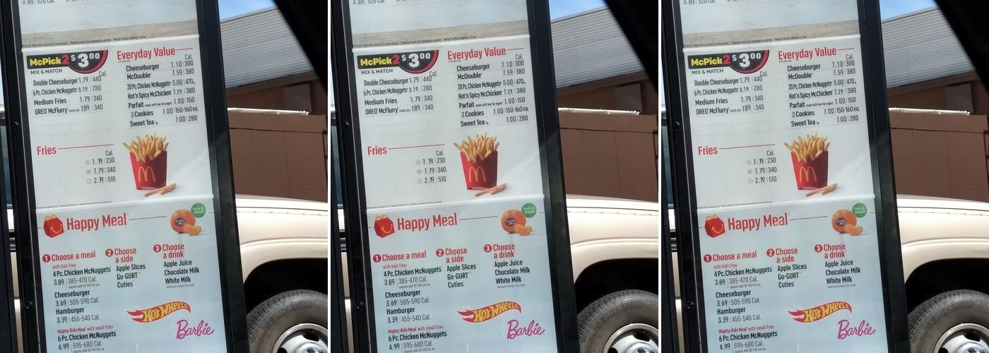 McDonald's Menu