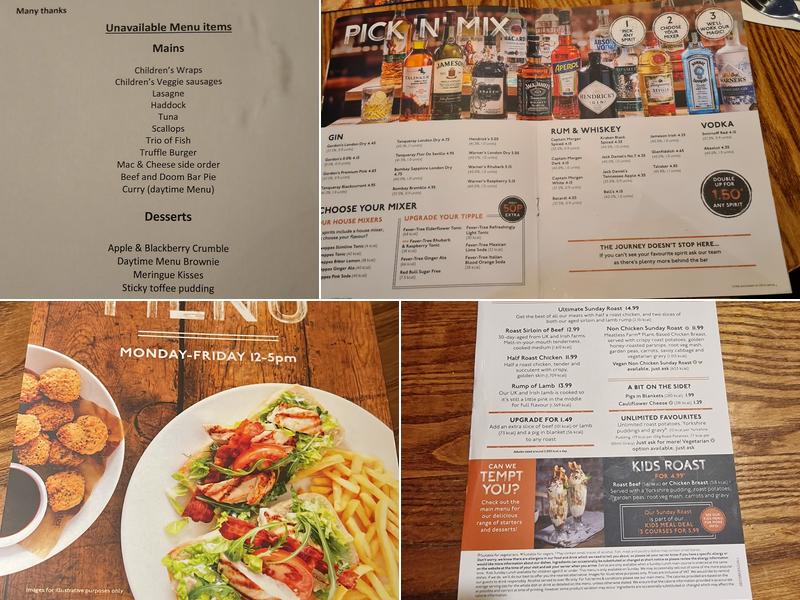 The Brache Beefeater Menu