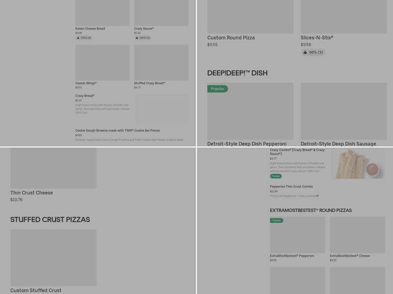 Little Caesars Pizza Menu