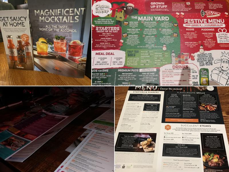 The Warden Beefeater Menu