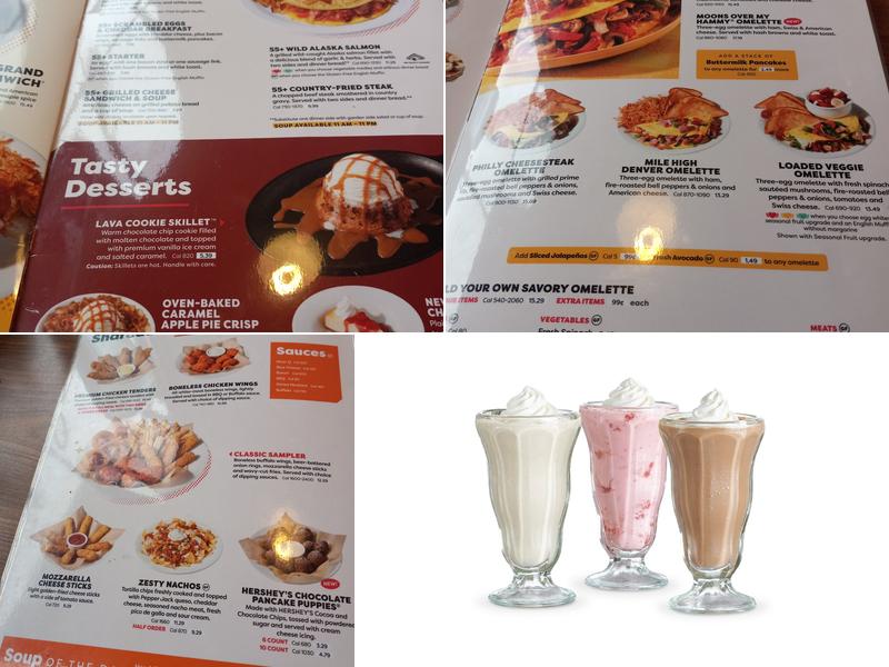 Denny's Restaurant Menu