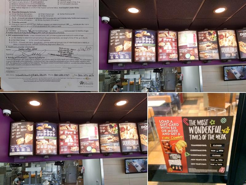 Taco Bell Menu