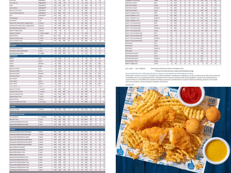 Long John Silver's Menu