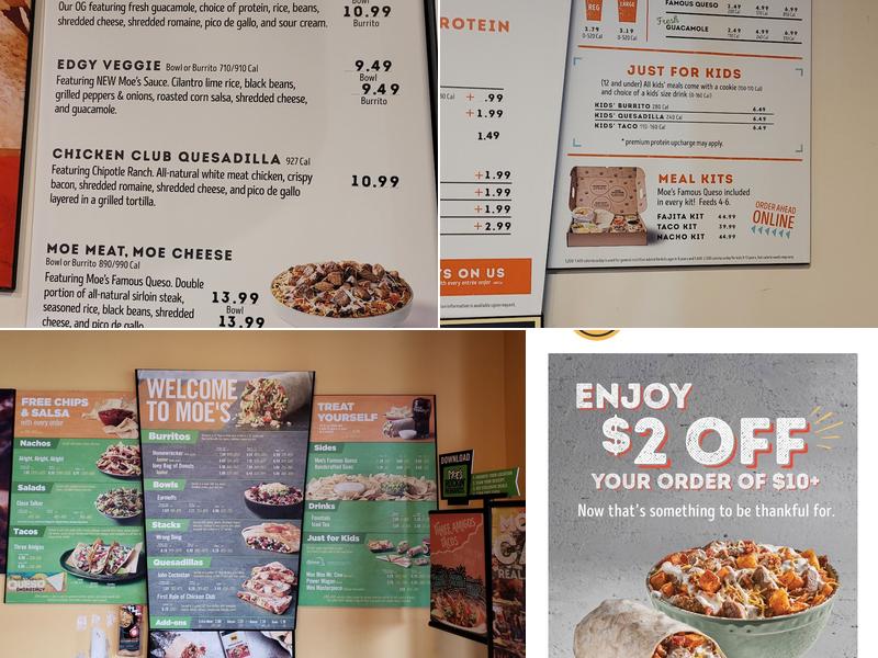 Moe's Southwest Grill Menu