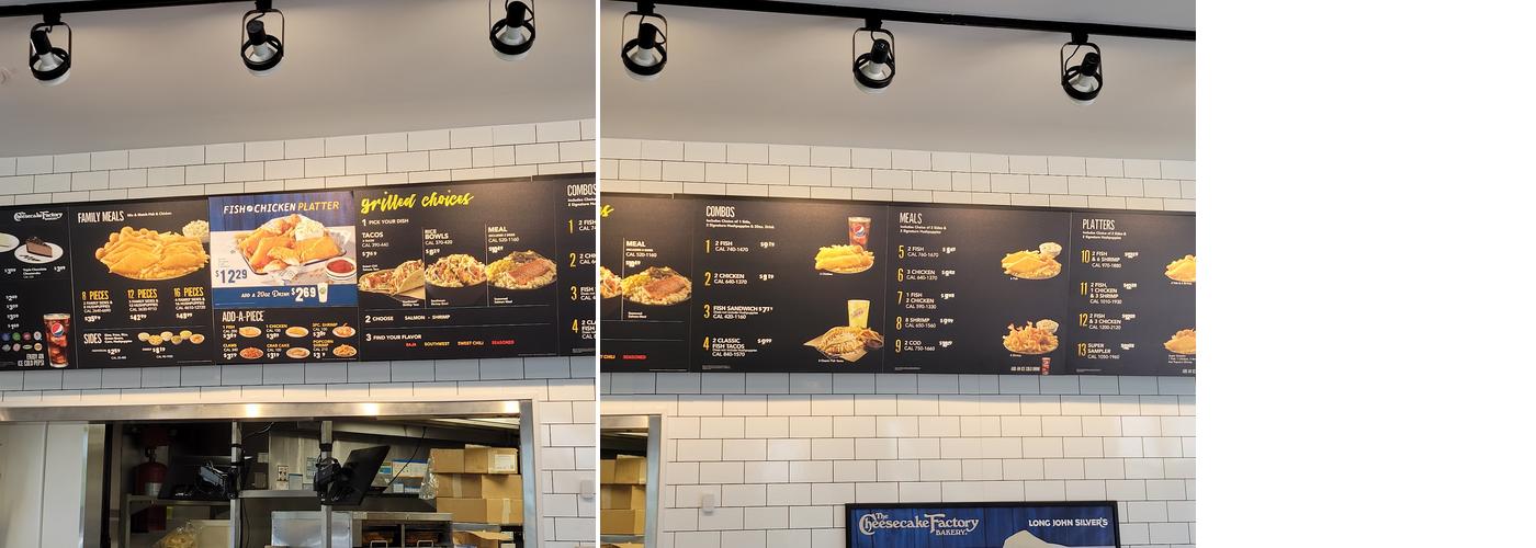 Long John Silver's Menu