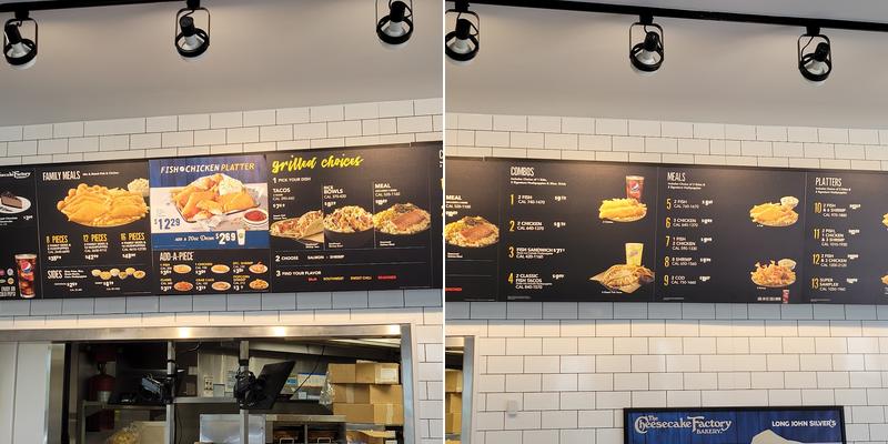 Long John Silver's Menu