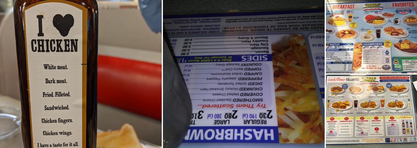 Waffle House Menu