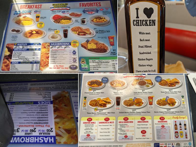 Waffle House Menu