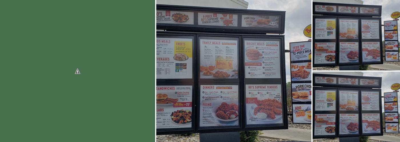 Bojangles Menu