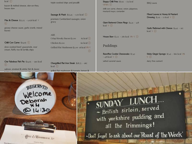 The Angel Inn Menu