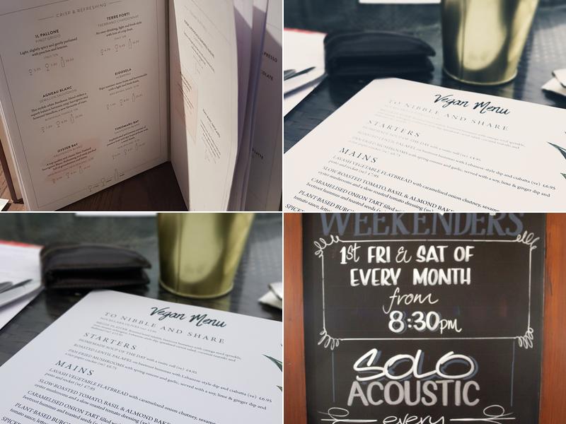 Willett Arms Wimborne Menu