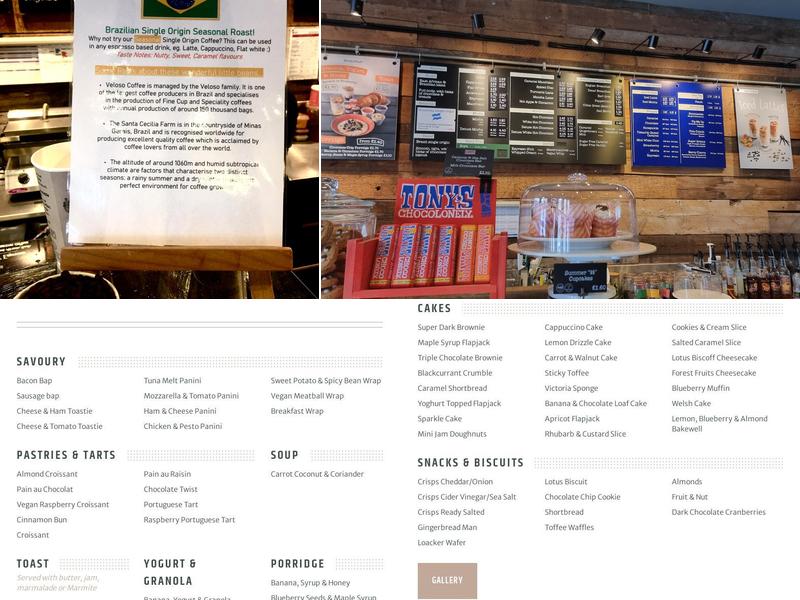 Coffee#1 Southbourne Menu