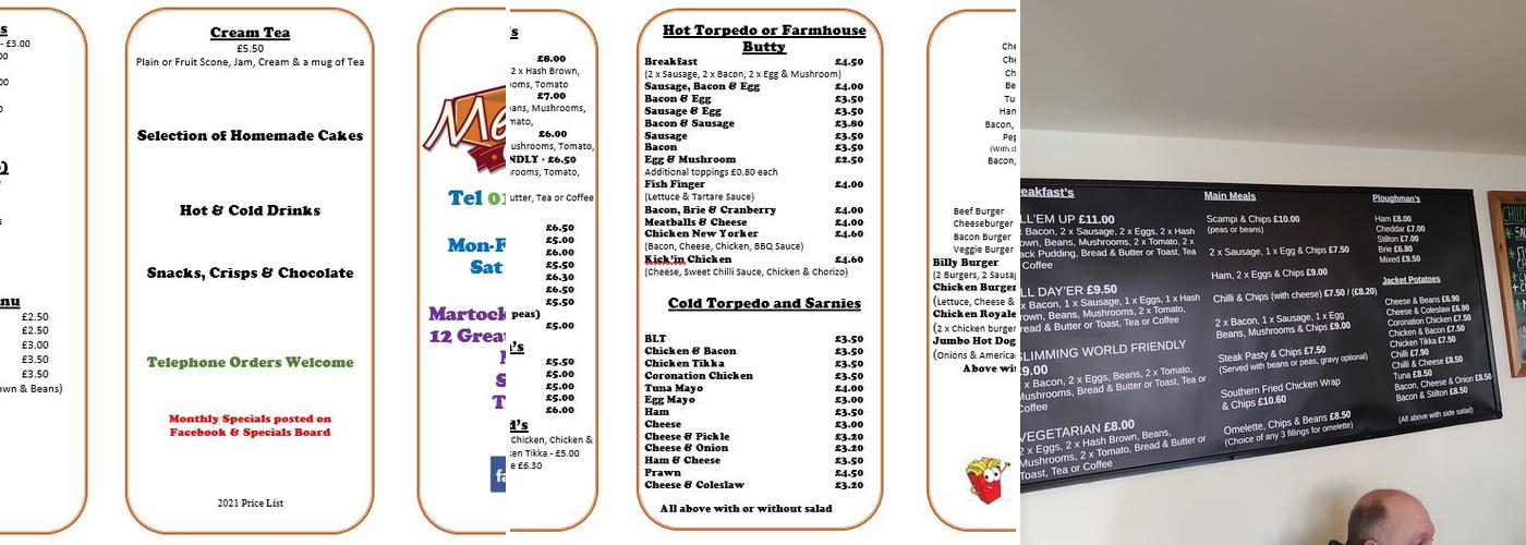 Merchy's Cafe Menu