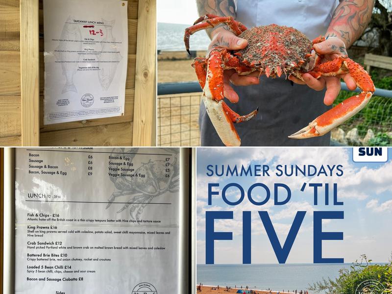 Hive Beach Cafe Burton Bradstock Menu