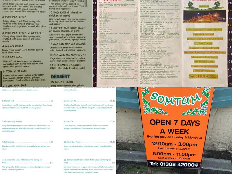Somtum Thai Menu
