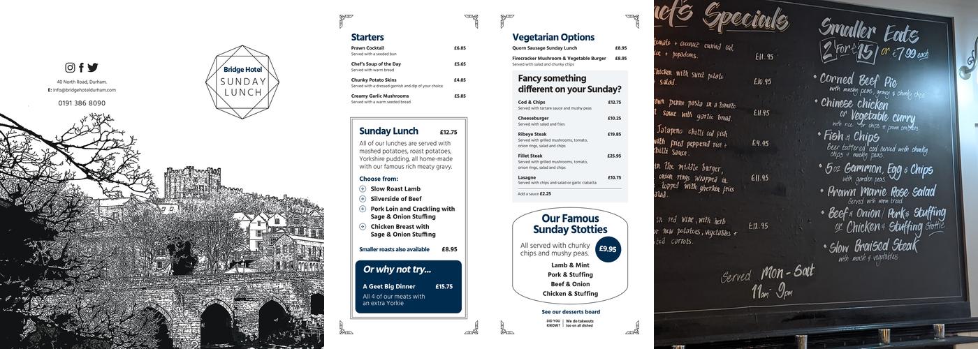 Bridge Hotel Menu