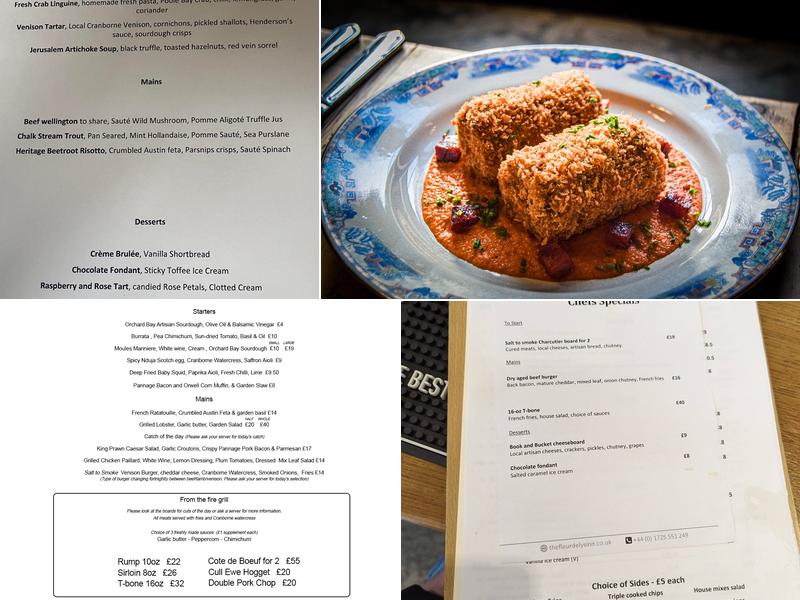 The Fleur de Lys Inn Menu