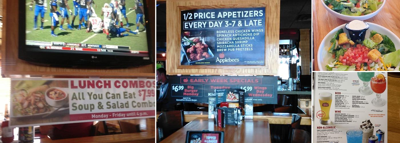 Applebee's Grill + Bar Menu