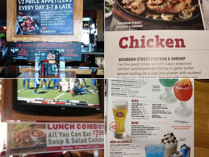 Applebee's Grill + Bar Menu