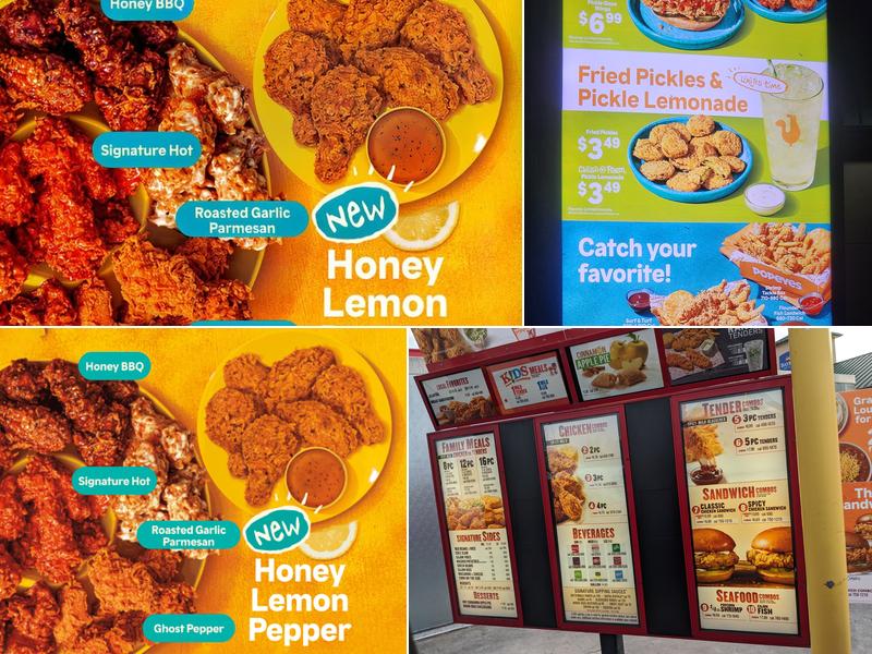 Popeyes Louisiana Kitchen Menu