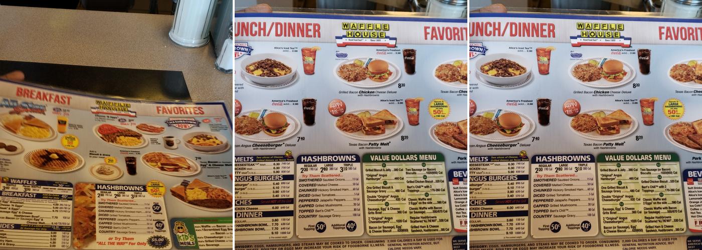 Waffle House Menu