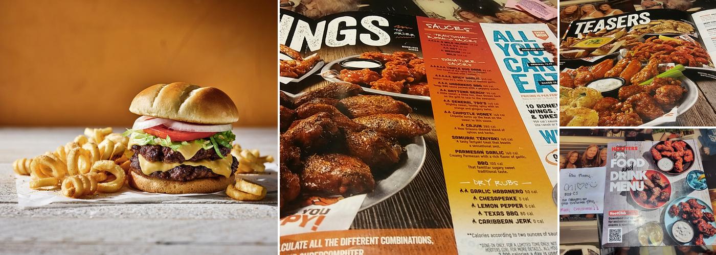 Hooters Menu