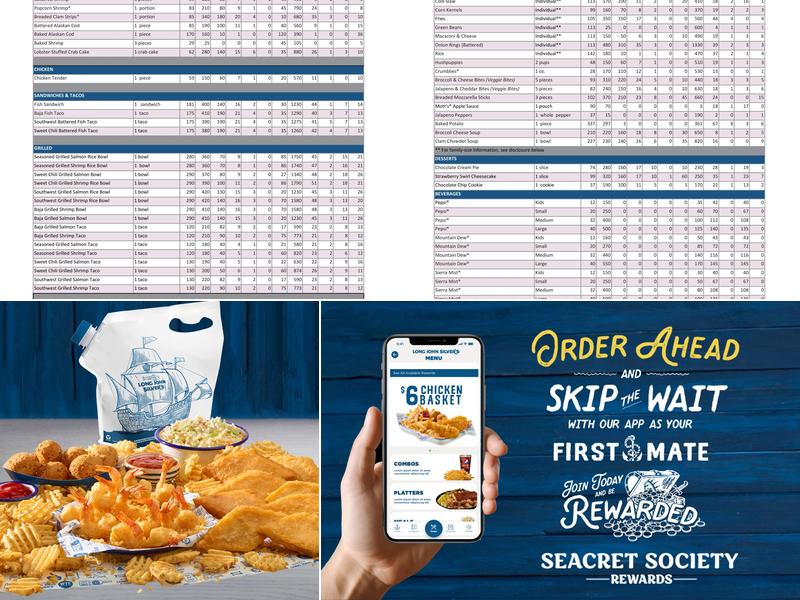 Long John Silver's Menu