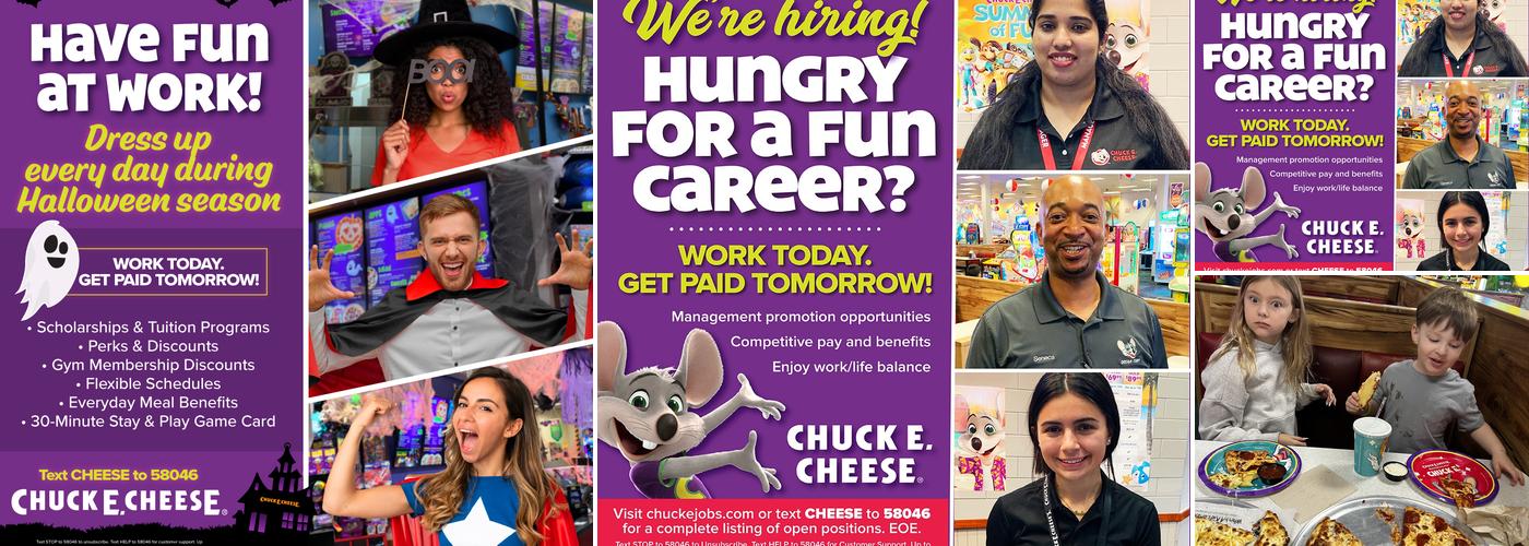 Chuck E. Cheese Menu