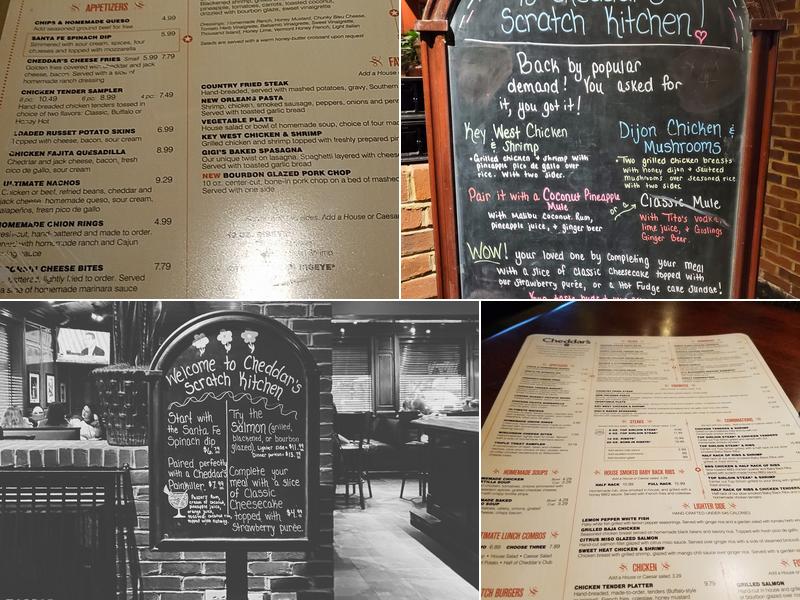 Cheddar's Scratch Kitchen Menu