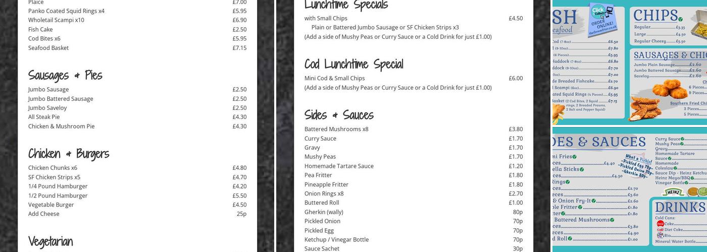 The Forum Frier Menu