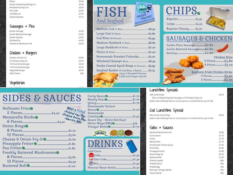 The Forum Frier Menu