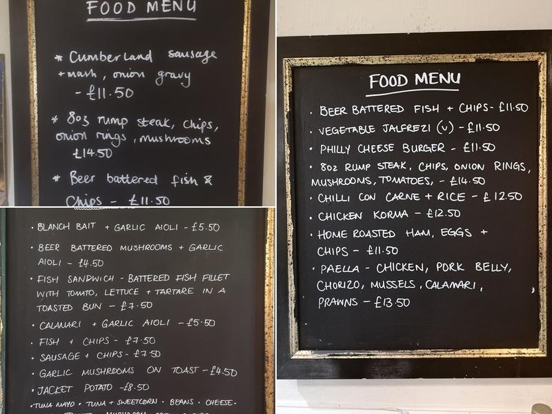 The Stour Inn Menu