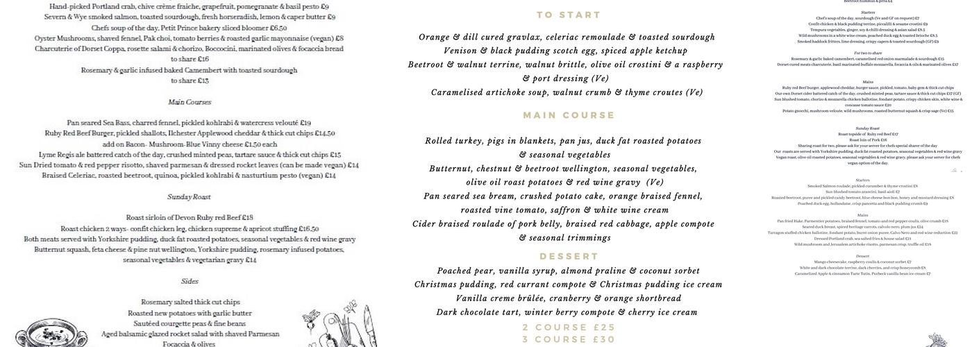 The Worlds End, Almer Menu