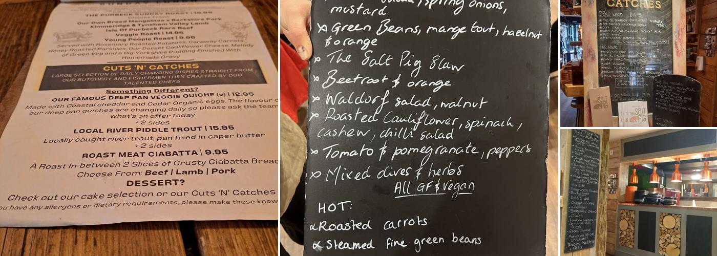 The Salt Pig Too Menu