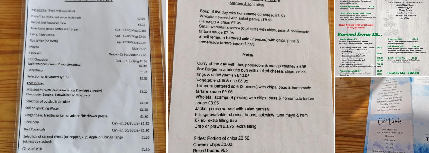 Brook Tea Rooms Menu