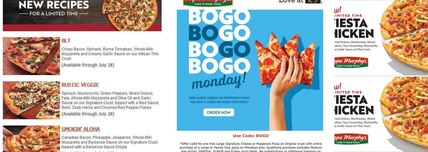 Papa Murphy's | Take 'N' Bake Pizza Menu