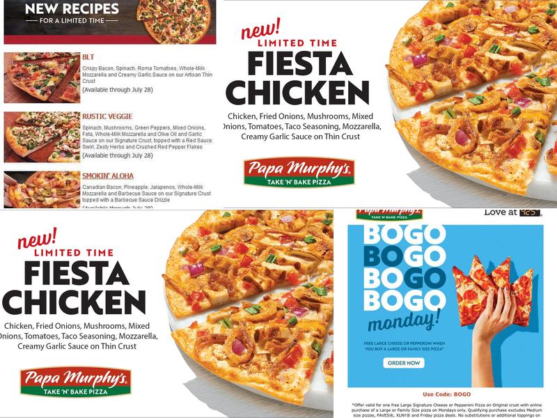 Papa Murphy's | Take 'N' Bake Pizza Menu