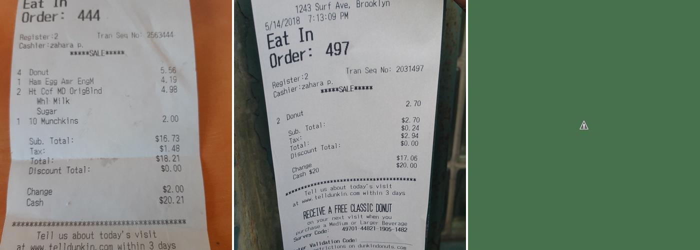 Dunkin' Menu