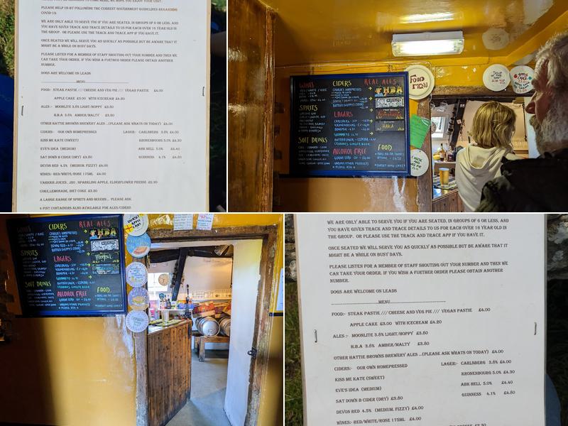 The Square & Compass Menu