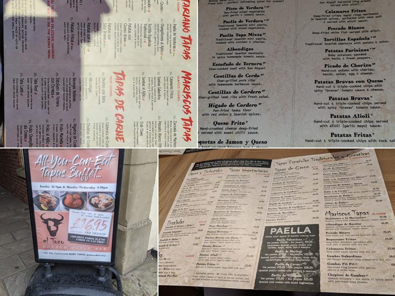 El Toro Restaurant Menu