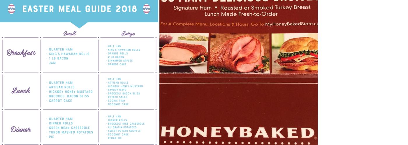 The Honey Baked Ham Company Menu