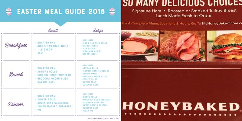 The Honey Baked Ham Company Menu