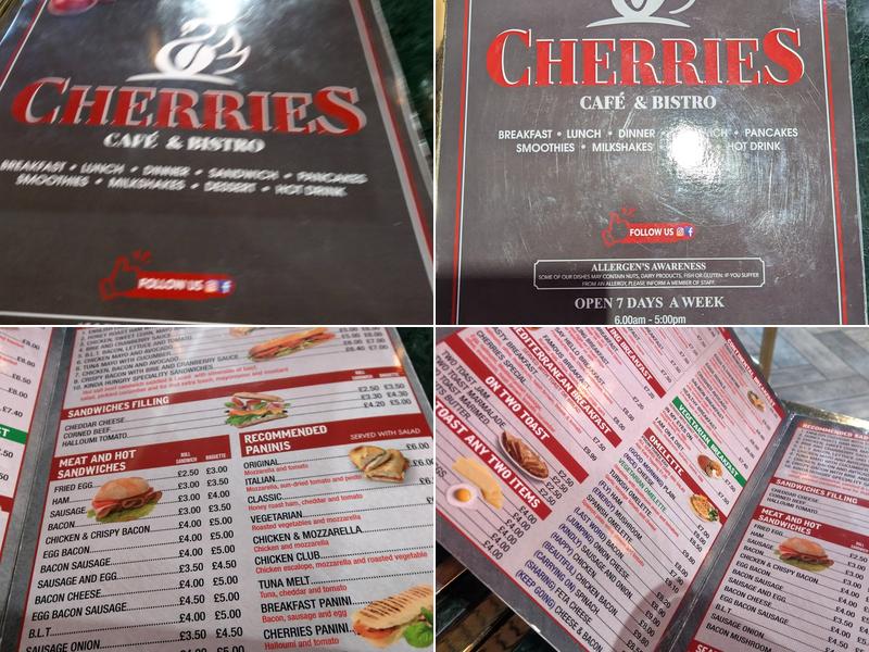 Cherries Cafe Menu